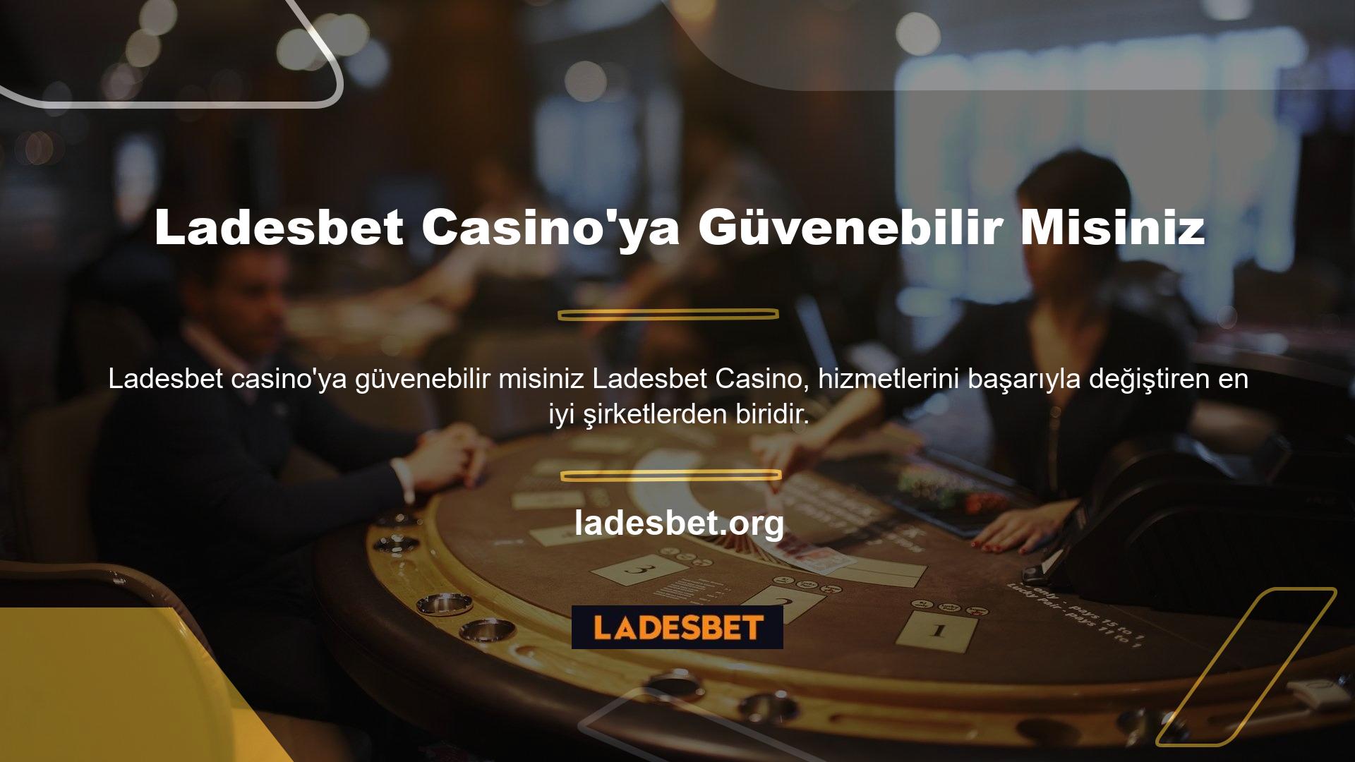 Ladesbet canlı casino hizmeti gerçek krupiyerlerle oyun oynamanıza olanak sağlar